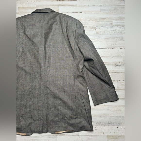 Lauren Ralph Lauren Blazer Jacket Men's 44R Gray Glen Check Wool Cashmere Blend - Picture 7 of 12